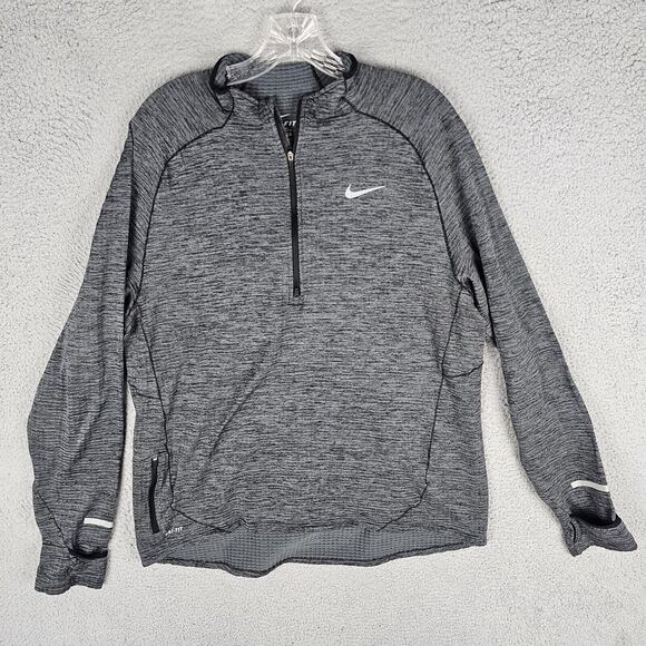 Nike Running Sweater Adult Large 1/2 Zip Therma Sphere Micro Grid Womens 852330 - Picture 1 of 11